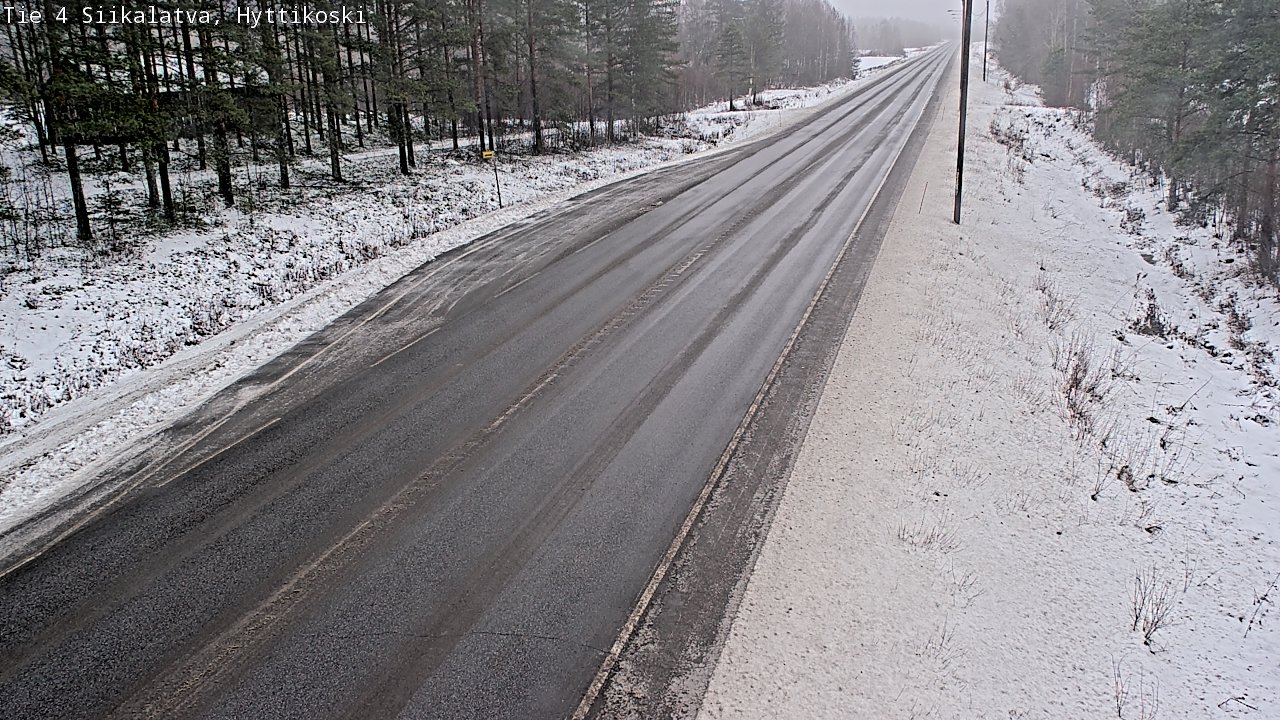 Weather Camera Image Väg 4 Siikalatva, Hyttikoski, Siikalatva, Pohjois-Pohjanmaa