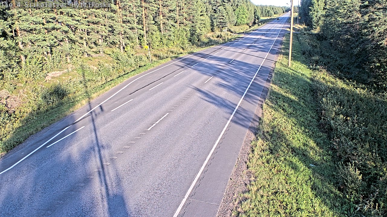 Weather Camera Image Väg 4 Siikalatva, Hyttikoski, Siikalatva, Pohjois-Pohjanmaa