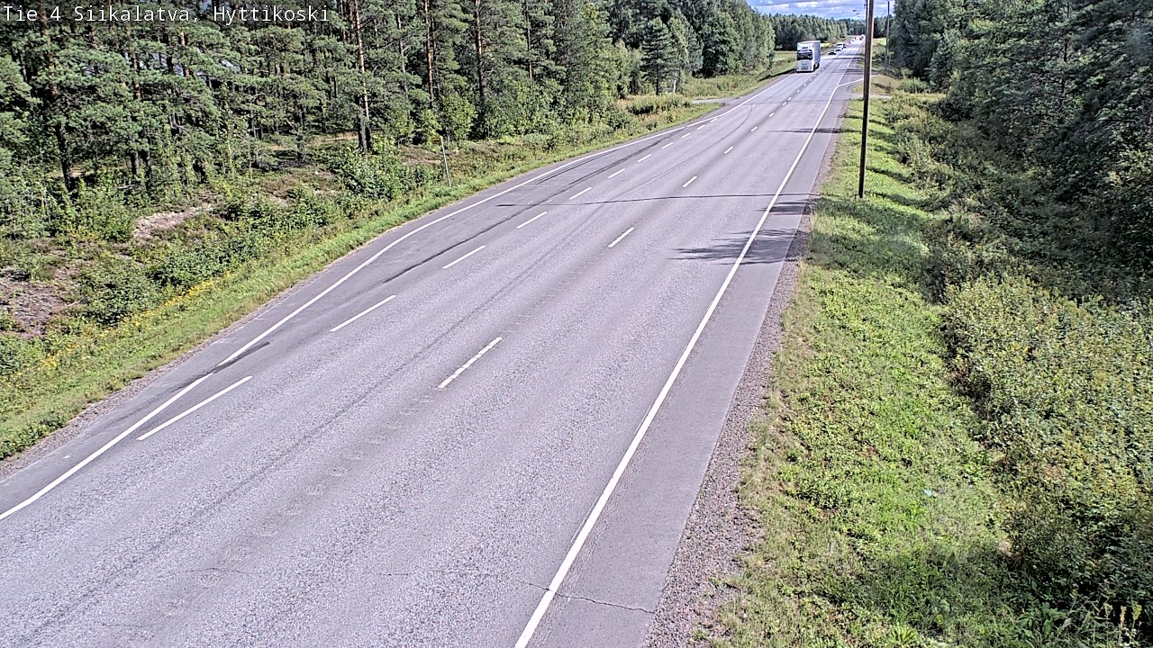 Weather Camera Image Väg 4 Siikalatva, Hyttikoski, Siikalatva, Pohjois-Pohjanmaa