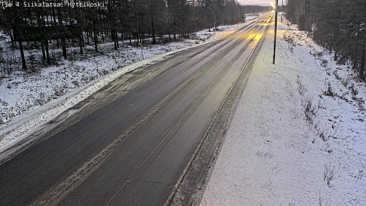 Weather Camera Image Väg 4 Siikalatva, Hyttikoski, Siikalatva, Pohjois-Pohjanmaa