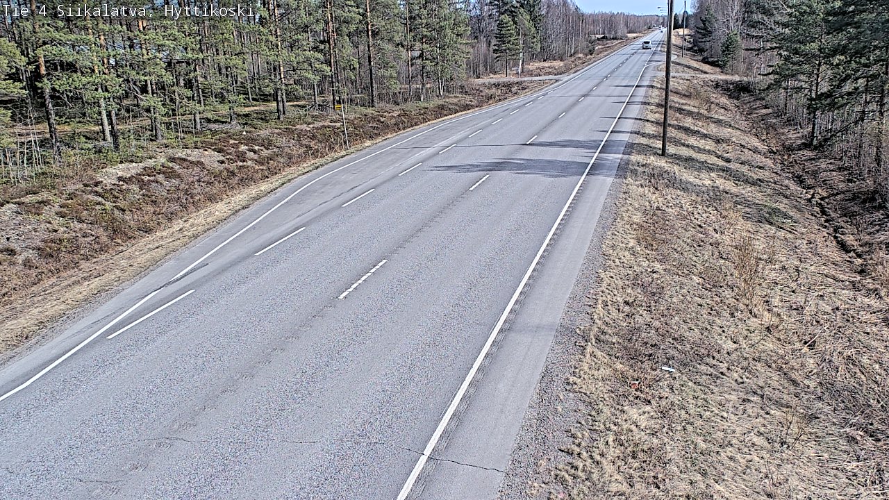 Weather Camera Image Väg 4 Siikalatva, Hyttikoski, Siikalatva, Pohjois-Pohjanmaa