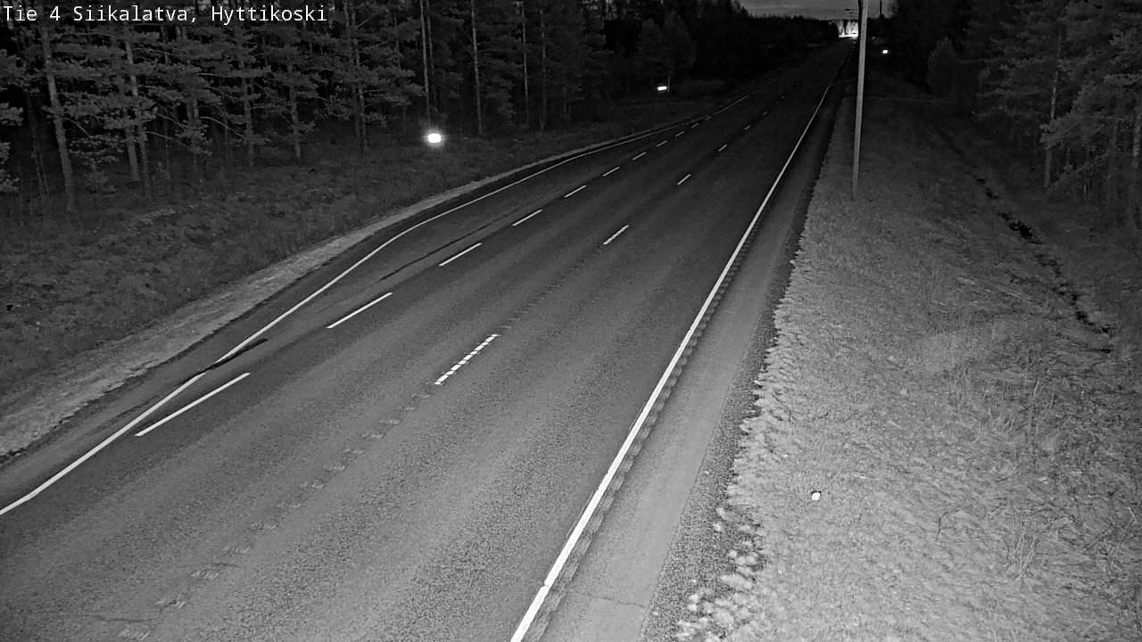 Weather Camera Image Väg 4 Siikalatva, Hyttikoski, Siikalatva, Pohjois-Pohjanmaa
