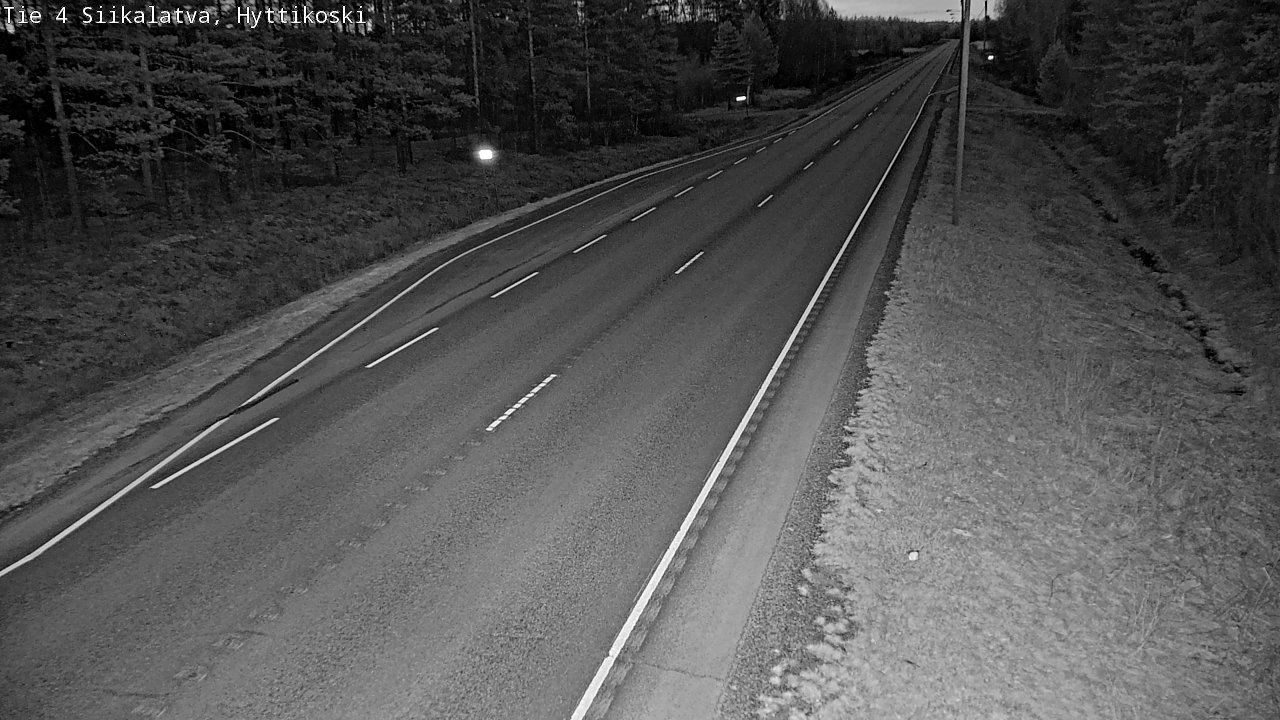 Weather Camera Image Väg 4 Siikalatva, Hyttikoski, Siikalatva, Pohjois-Pohjanmaa