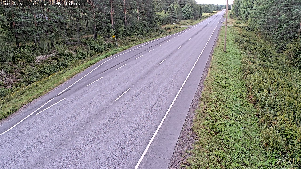 Weather Camera Image Väg 4 Siikalatva, Hyttikoski, Siikalatva, Pohjois-Pohjanmaa
