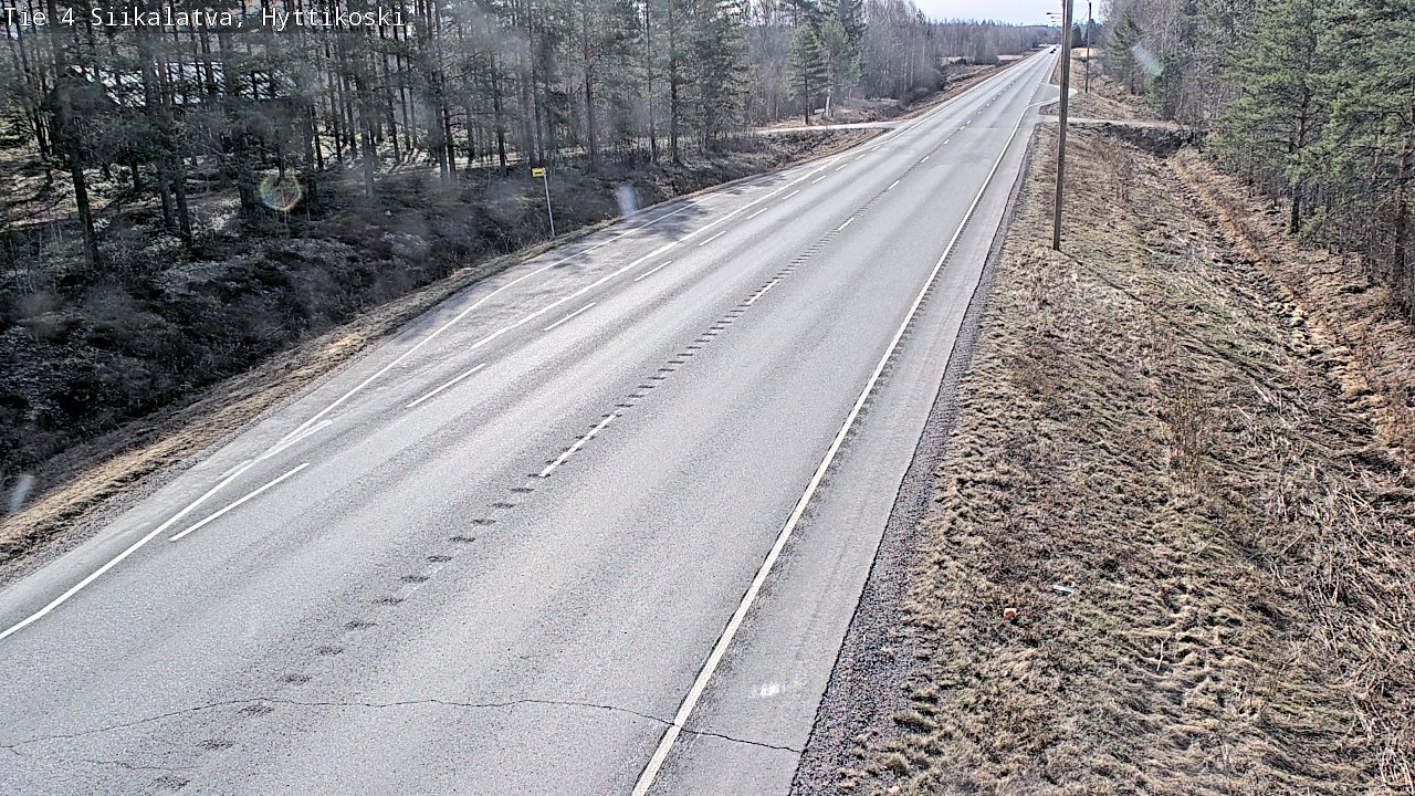 Weather Camera Image Väg 4 Siikalatva, Hyttikoski, Siikalatva, Pohjois-Pohjanmaa