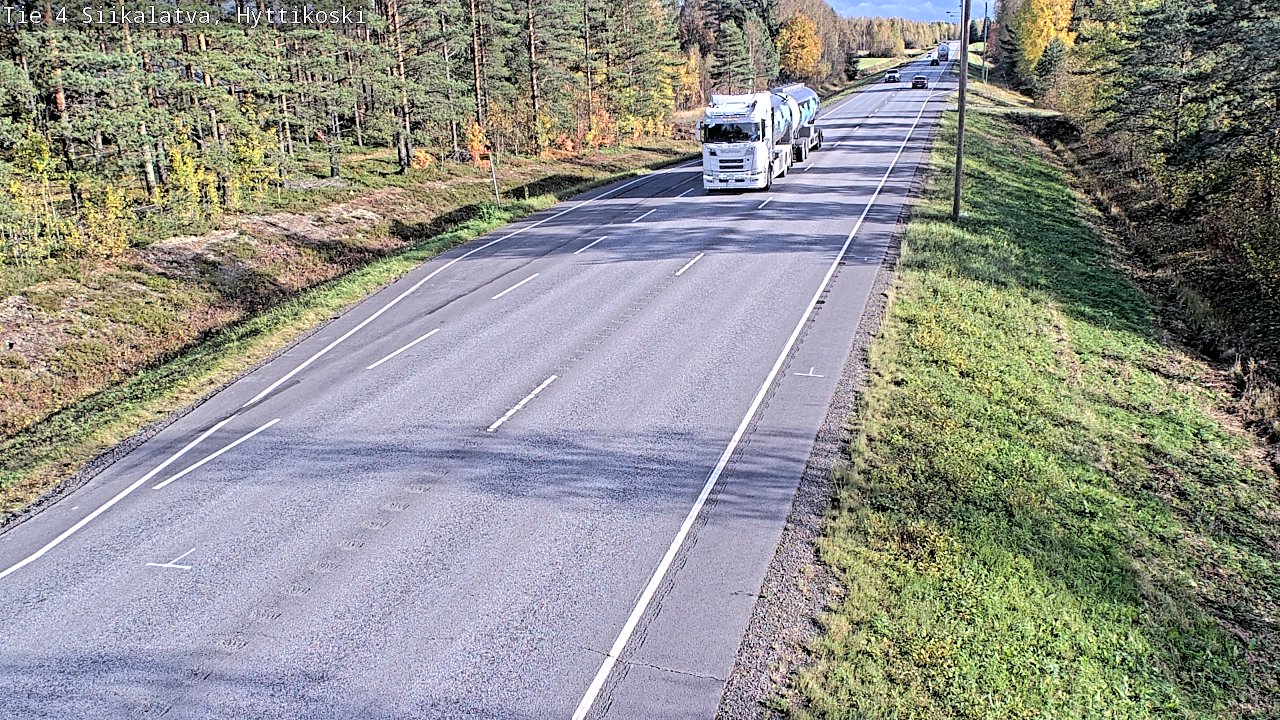 Weather Camera Image Road 4 Siikalatva, Hyttikoski, Siikalatva, Pohjois-Pohjanmaa