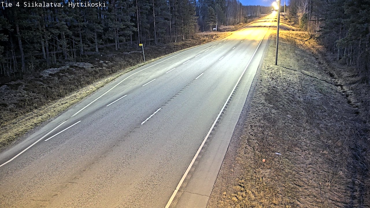 Weather Camera Image Väg 4 Siikalatva, Hyttikoski, Siikalatva, Pohjois-Pohjanmaa