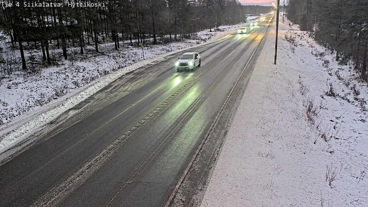 Weather Camera Image Väg 4 Siikalatva, Hyttikoski, Siikalatva, Pohjois-Pohjanmaa