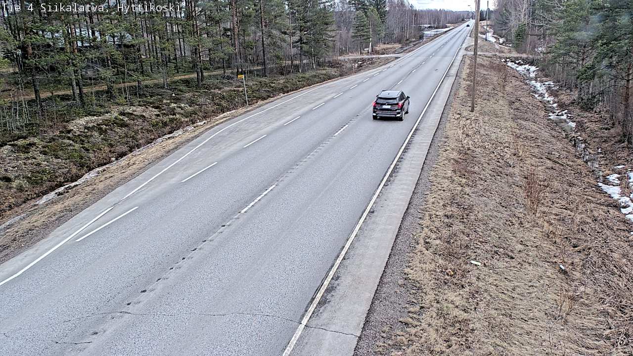 Weather Camera Image Väg 4 Siikalatva, Hyttikoski, Siikalatva, Pohjois-Pohjanmaa