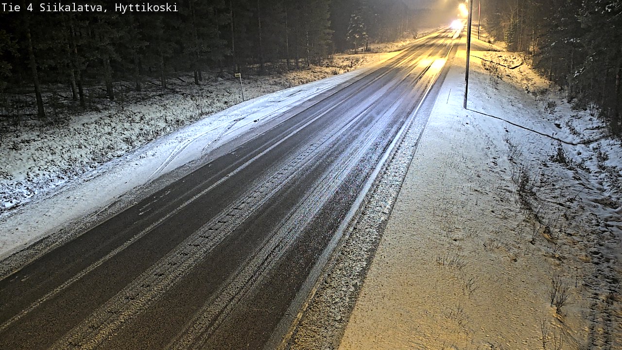 Weather Camera Image Väg 4 Siikalatva, Hyttikoski, Siikalatva, Pohjois-Pohjanmaa