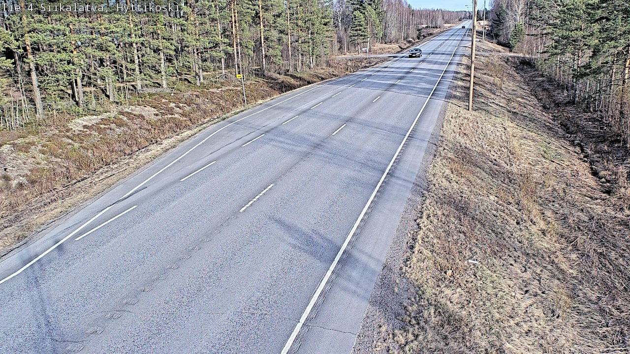 Weather Camera Image Väg 4 Siikalatva, Hyttikoski, Siikalatva, Pohjois-Pohjanmaa