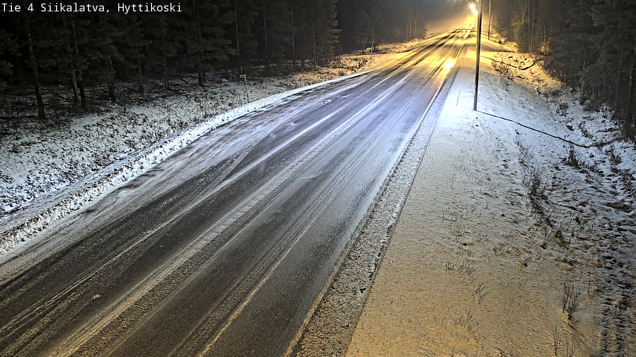 Weather Camera Image Väg 4 Siikalatva, Hyttikoski, Siikalatva, Pohjois-Pohjanmaa