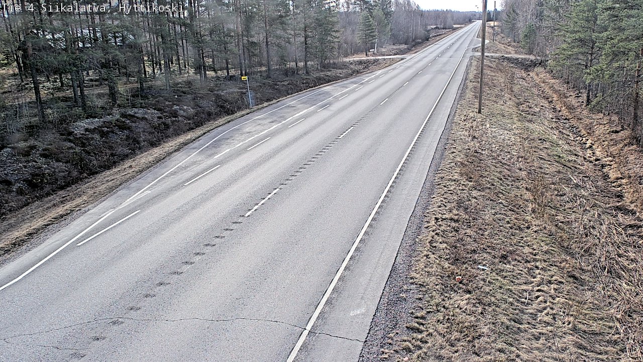 Weather Camera Image Väg 4 Siikalatva, Hyttikoski, Siikalatva, Pohjois-Pohjanmaa