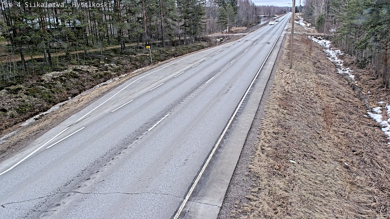 Weather Camera Image Väg 4 Siikalatva, Hyttikoski, Siikalatva, Pohjois-Pohjanmaa