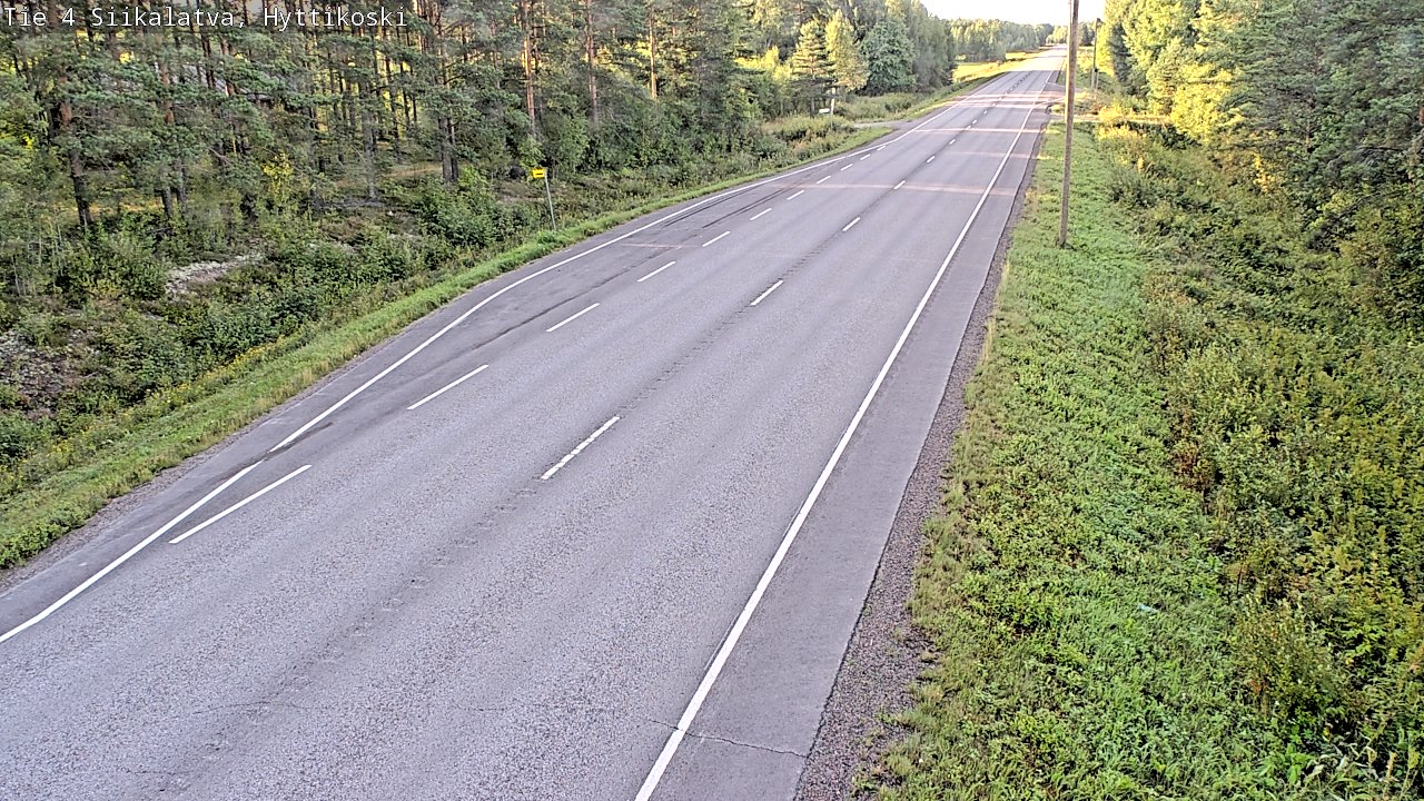 Weather Camera Image Väg 4 Siikalatva, Hyttikoski, Siikalatva, Pohjois-Pohjanmaa