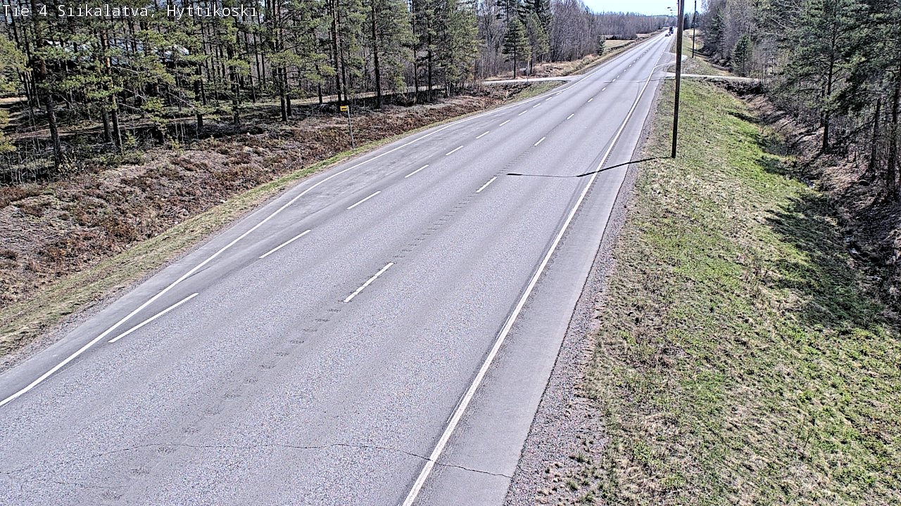 Weather Camera Image Väg 4 Siikalatva, Hyttikoski, Siikalatva, Pohjois-Pohjanmaa