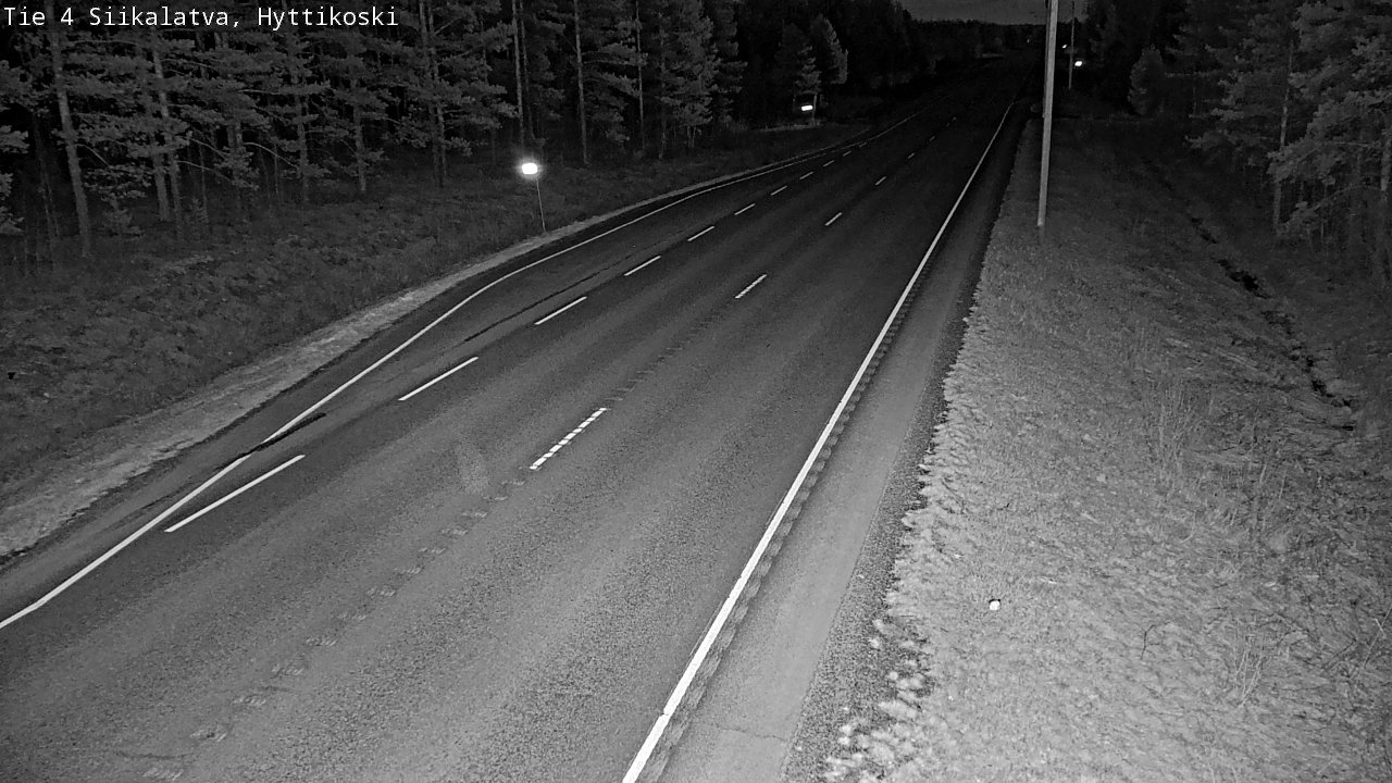 Weather Camera Image Väg 4 Siikalatva, Hyttikoski, Siikalatva, Pohjois-Pohjanmaa