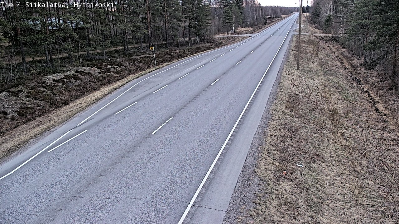 Weather Camera Image Väg 4 Siikalatva, Hyttikoski, Siikalatva, Pohjois-Pohjanmaa
