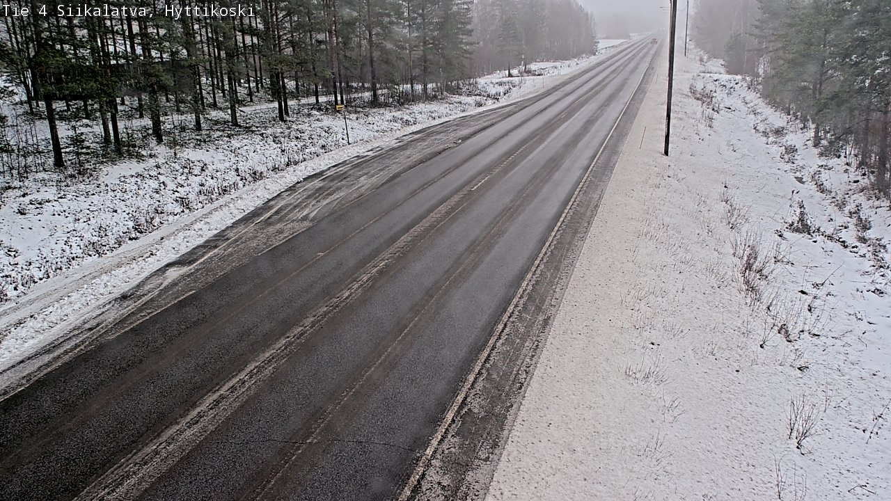 Weather Camera Image Väg 4 Siikalatva, Hyttikoski, Siikalatva, Pohjois-Pohjanmaa