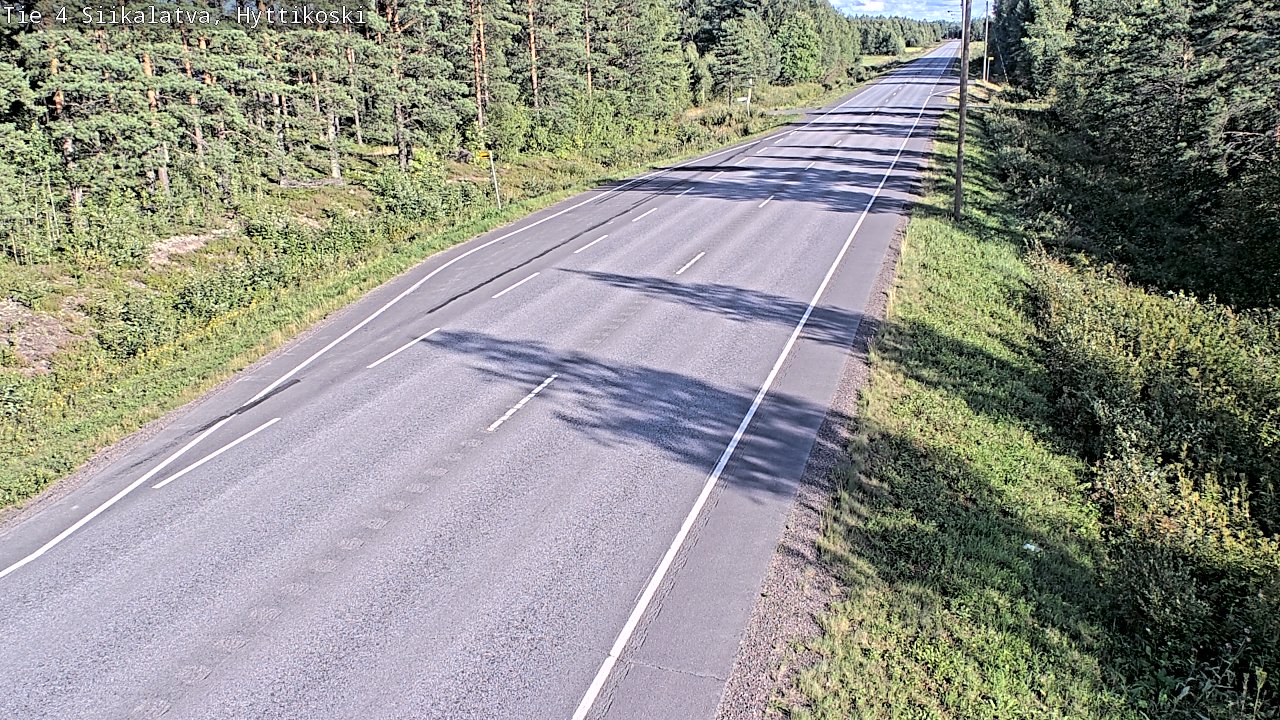 Weather Camera Image Väg 4 Siikalatva, Hyttikoski, Siikalatva, Pohjois-Pohjanmaa