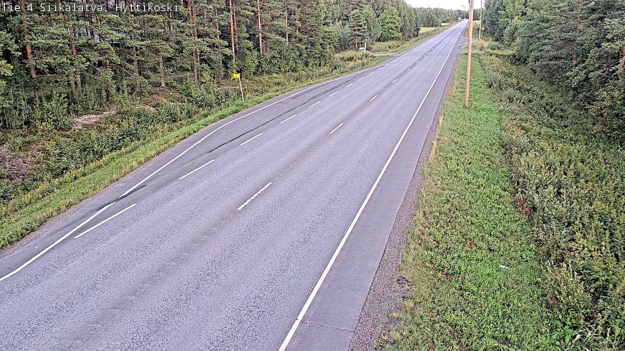 Weather Camera Image Väg 4 Siikalatva, Hyttikoski, Siikalatva, Pohjois-Pohjanmaa