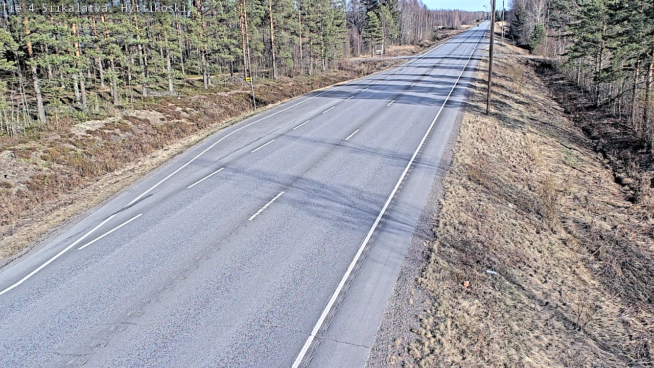 Weather Camera Image Väg 4 Siikalatva, Hyttikoski, Siikalatva, Pohjois-Pohjanmaa