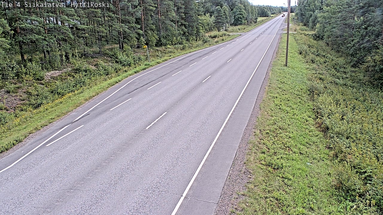Weather Camera Image Väg 4 Siikalatva, Hyttikoski, Siikalatva, Pohjois-Pohjanmaa