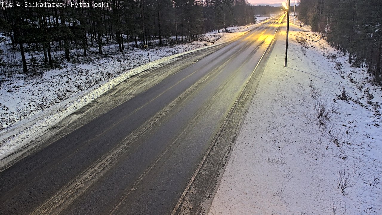 Weather Camera Image Väg 4 Siikalatva, Hyttikoski, Siikalatva, Pohjois-Pohjanmaa