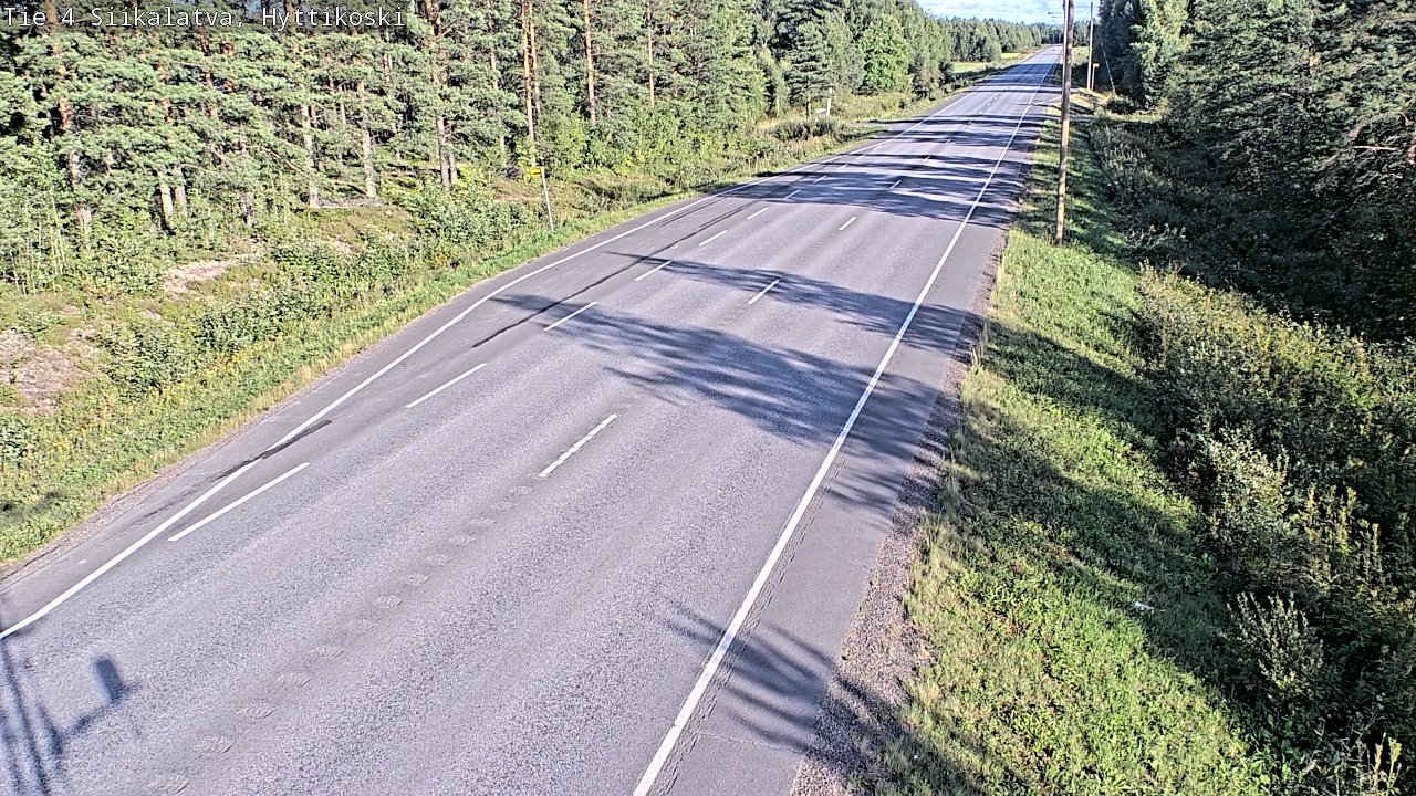 Weather Camera Image Väg 4 Siikalatva, Hyttikoski, Siikalatva, Pohjois-Pohjanmaa