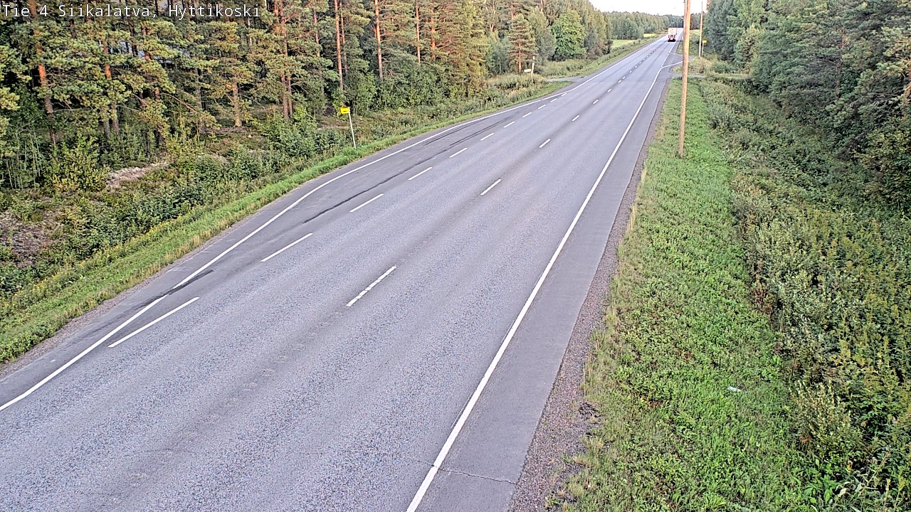 Weather Camera Image Väg 4 Siikalatva, Hyttikoski, Siikalatva, Pohjois-Pohjanmaa