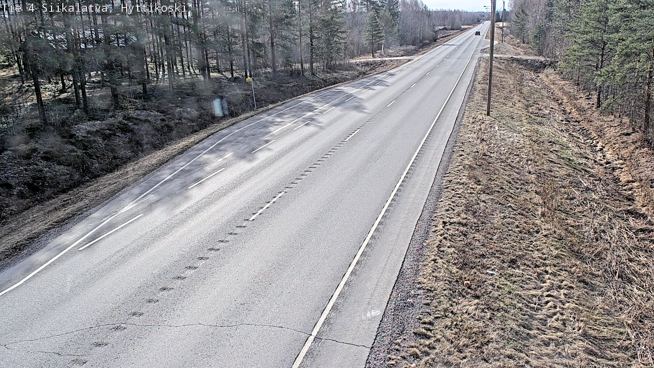Weather Camera Image Väg 4 Siikalatva, Hyttikoski, Siikalatva, Pohjois-Pohjanmaa