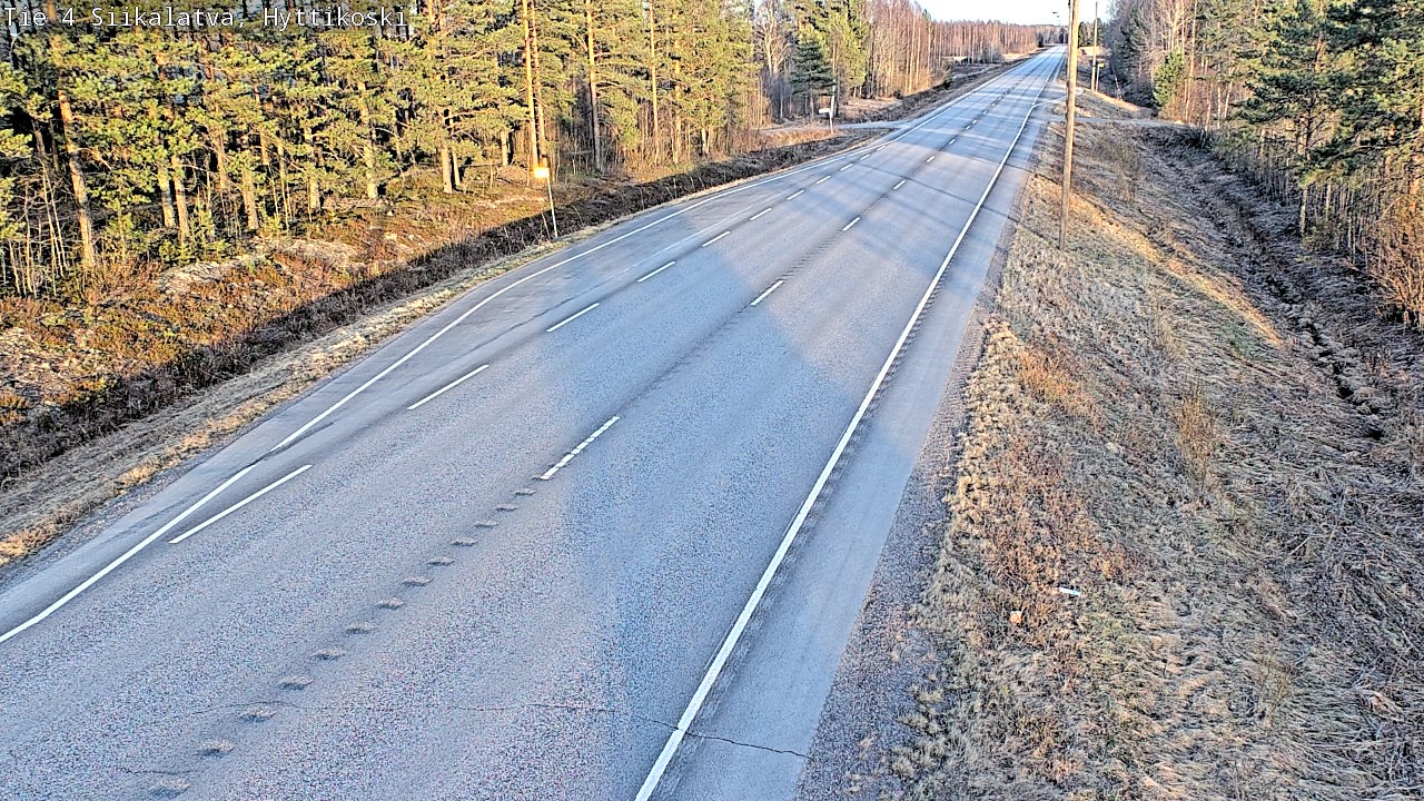 Weather Camera Image Väg 4 Siikalatva, Hyttikoski, Siikalatva, Pohjois-Pohjanmaa
