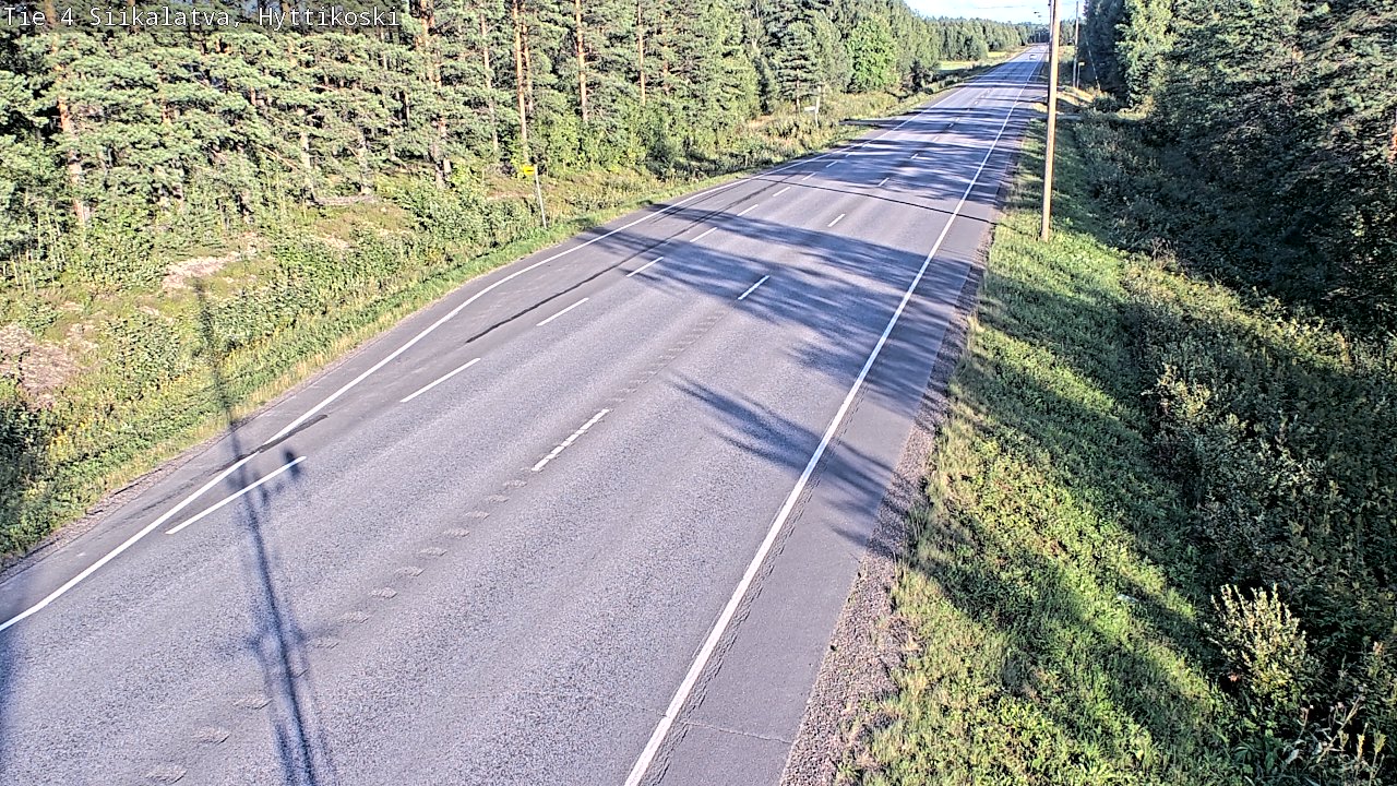 Weather Camera Image Väg 4 Siikalatva, Hyttikoski, Siikalatva, Pohjois-Pohjanmaa