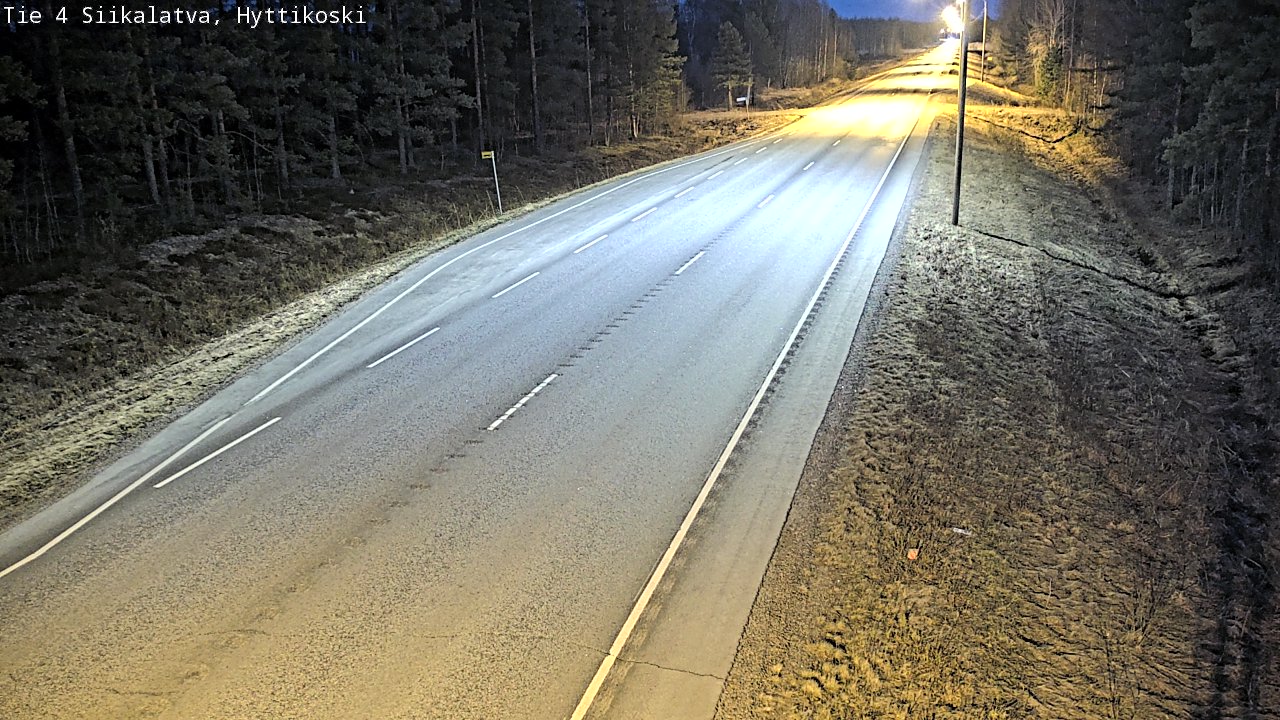 Weather Camera Image Väg 4 Siikalatva, Hyttikoski, Siikalatva, Pohjois-Pohjanmaa