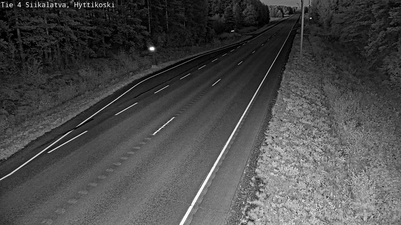 Weather Camera Image Väg 4 Siikalatva, Hyttikoski, Siikalatva, Pohjois-Pohjanmaa