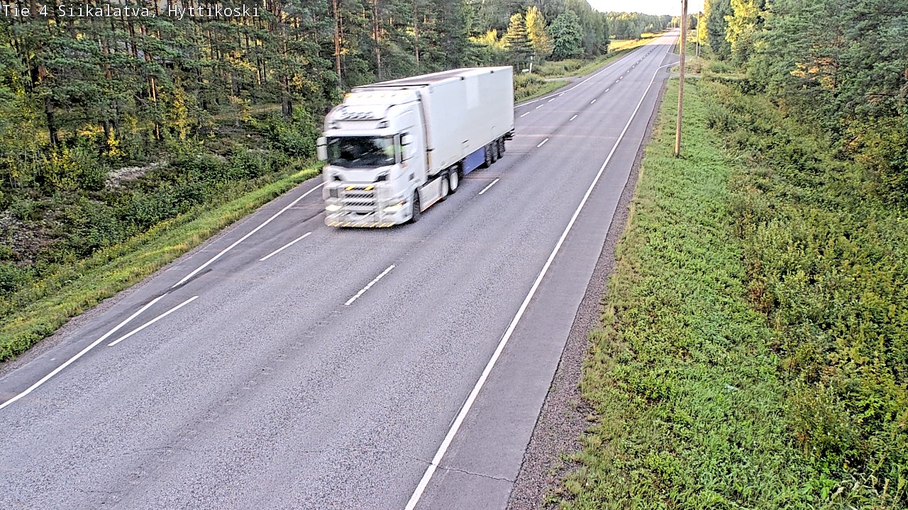 Weather Camera Image Väg 4 Siikalatva, Hyttikoski, Siikalatva, Pohjois-Pohjanmaa