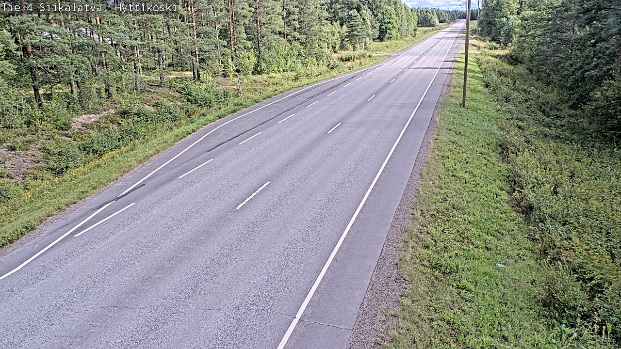 Weather Camera Image Väg 4 Siikalatva, Hyttikoski, Siikalatva, Pohjois-Pohjanmaa