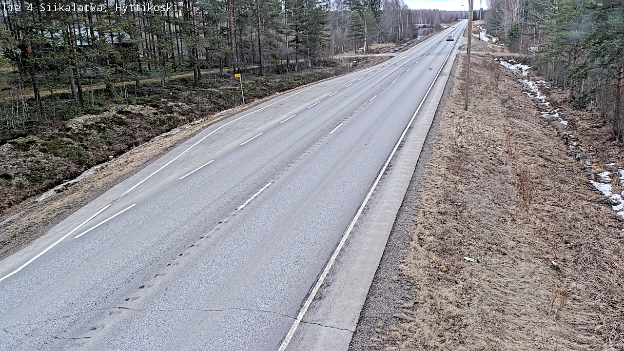 Weather Camera Image Road 4 Siikalatva, Hyttikoski, Siikalatva, Pohjois-Pohjanmaa