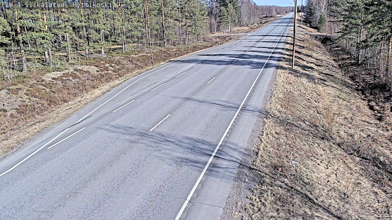 Weather Camera Image Väg 4 Siikalatva, Hyttikoski, Siikalatva, Pohjois-Pohjanmaa