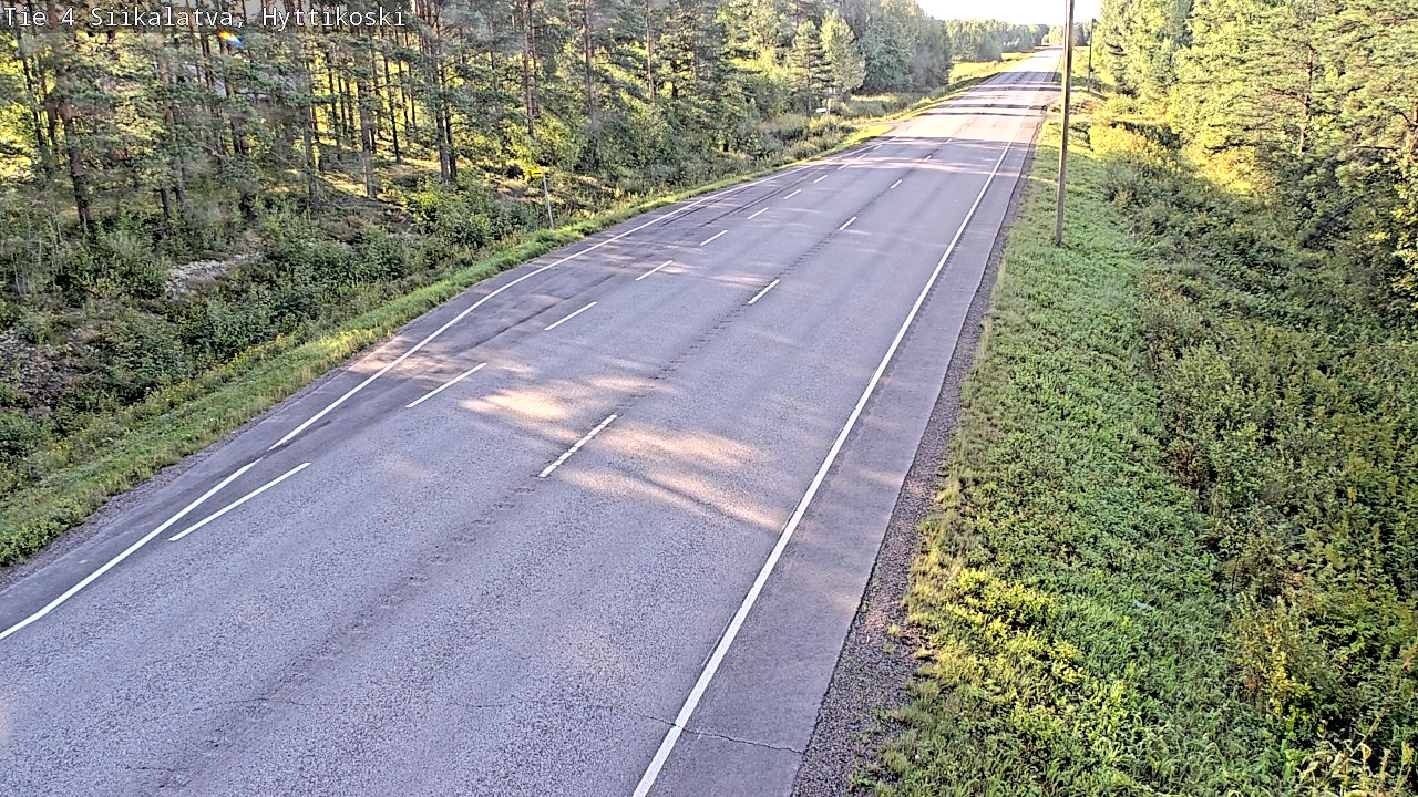 Weather Camera Image Väg 4 Siikalatva, Hyttikoski, Siikalatva, Pohjois-Pohjanmaa