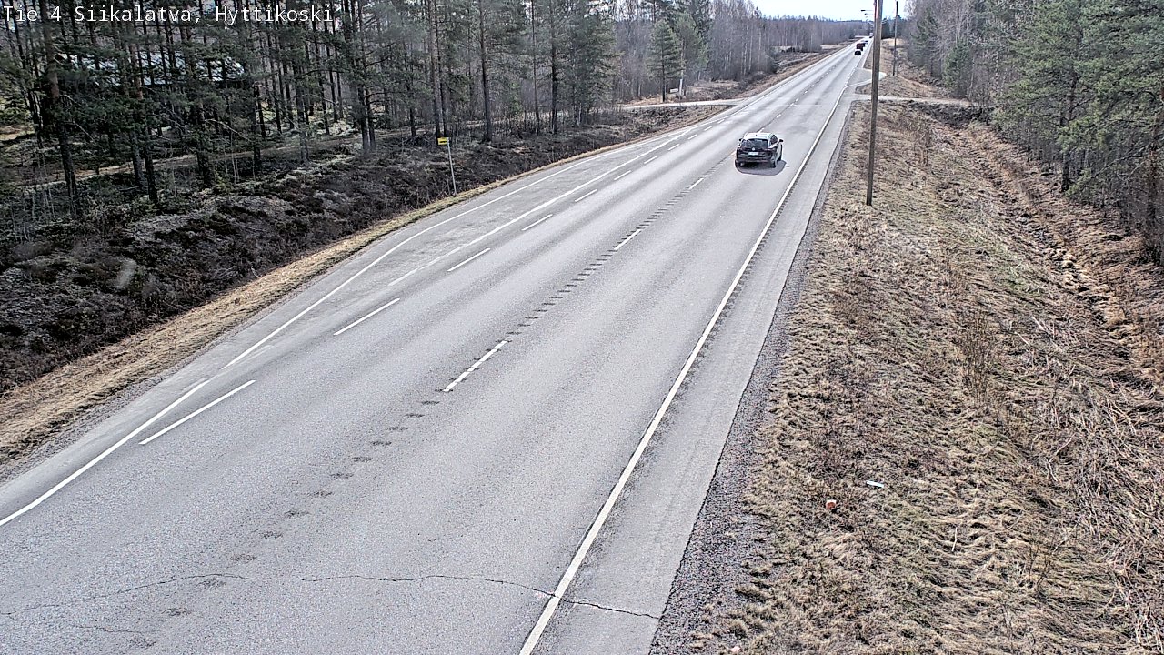 Weather Camera Image Väg 4 Siikalatva, Hyttikoski, Siikalatva, Pohjois-Pohjanmaa
