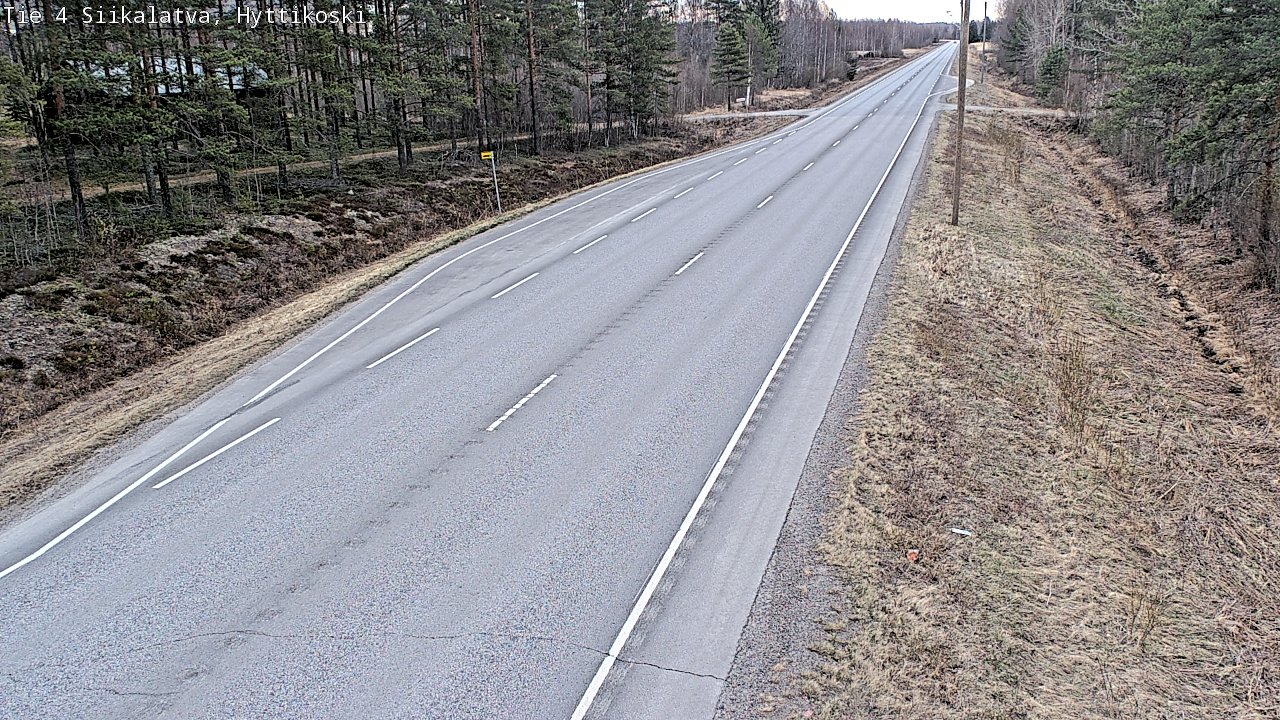 Weather Camera Image Road 4 Siikalatva, Hyttikoski, Siikalatva, Pohjois-Pohjanmaa