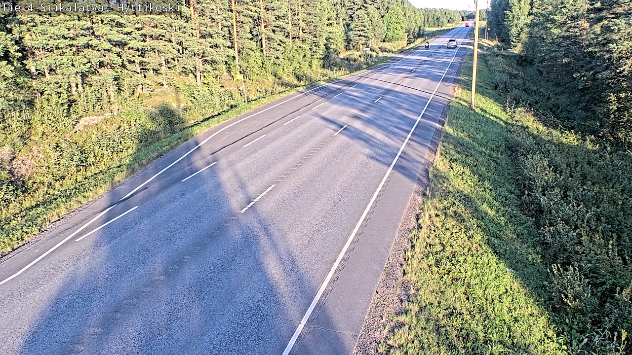 Weather Camera Image Väg 4 Siikalatva, Hyttikoski, Siikalatva, Pohjois-Pohjanmaa