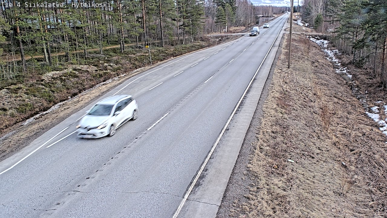 Weather Camera Image Väg 4 Siikalatva, Hyttikoski, Siikalatva, Pohjois-Pohjanmaa