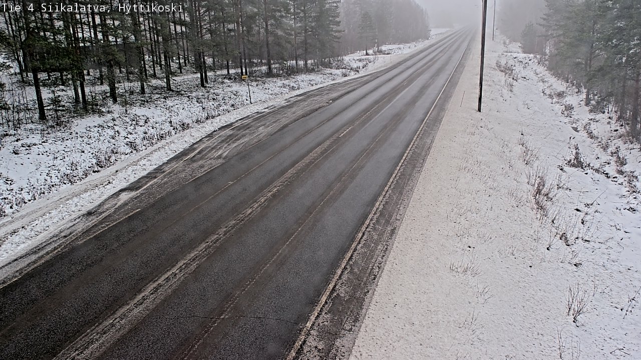 Weather Camera Image Väg 4 Siikalatva, Hyttikoski, Siikalatva, Pohjois-Pohjanmaa