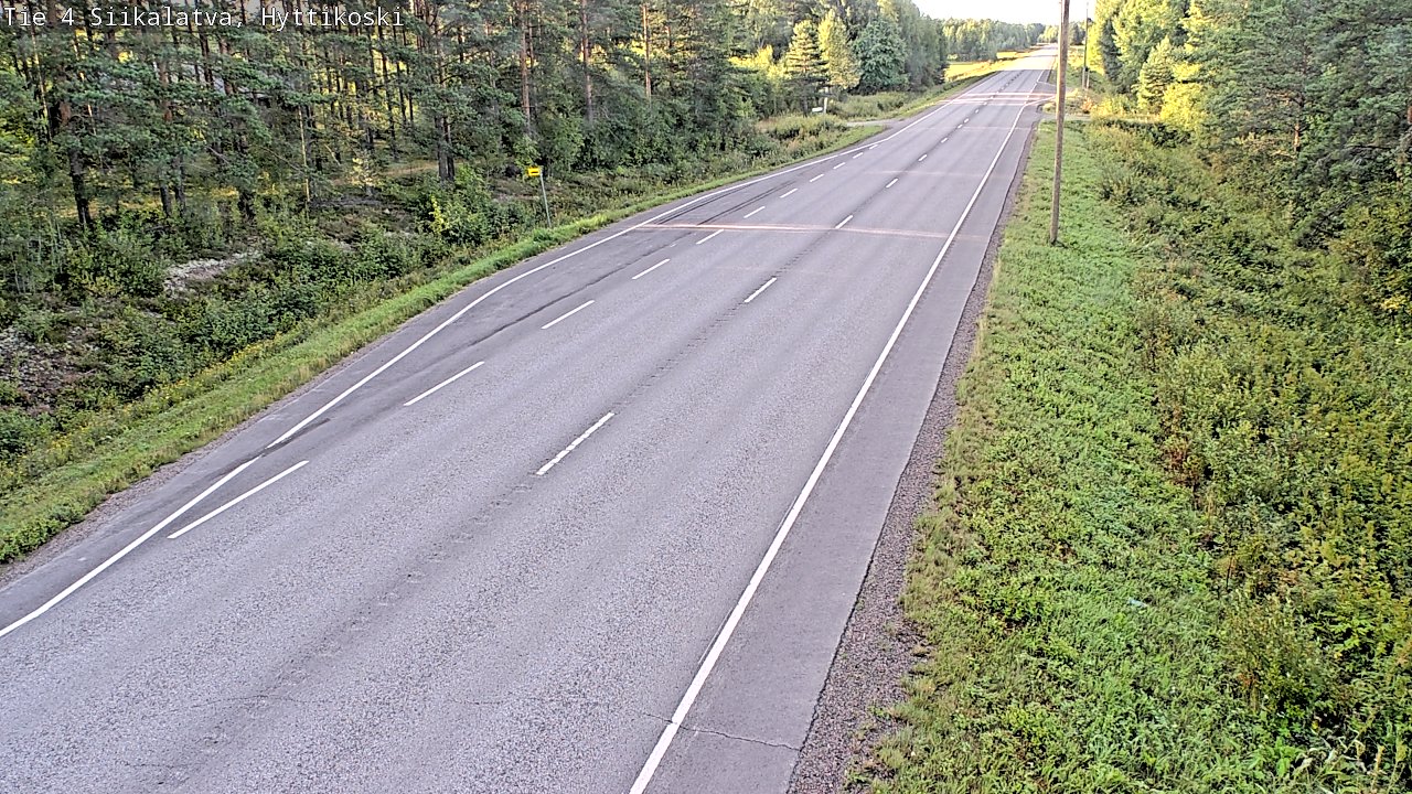 Weather Camera Image Väg 4 Siikalatva, Hyttikoski, Siikalatva, Pohjois-Pohjanmaa