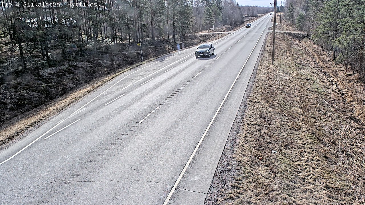 Weather Camera Image Väg 4 Siikalatva, Hyttikoski, Siikalatva, Pohjois-Pohjanmaa