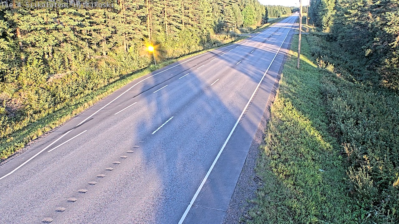 Weather Camera Image Väg 4 Siikalatva, Hyttikoski, Siikalatva, Pohjois-Pohjanmaa