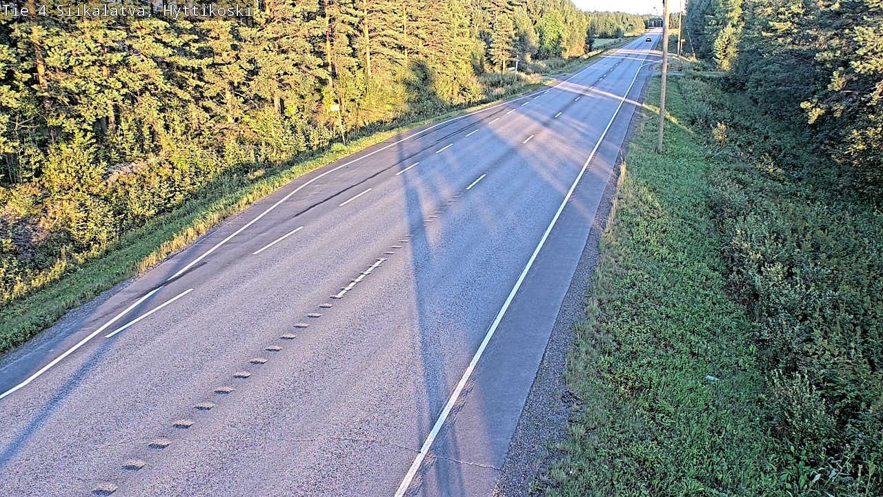 Weather Camera Image Väg 4 Siikalatva, Hyttikoski, Siikalatva, Pohjois-Pohjanmaa