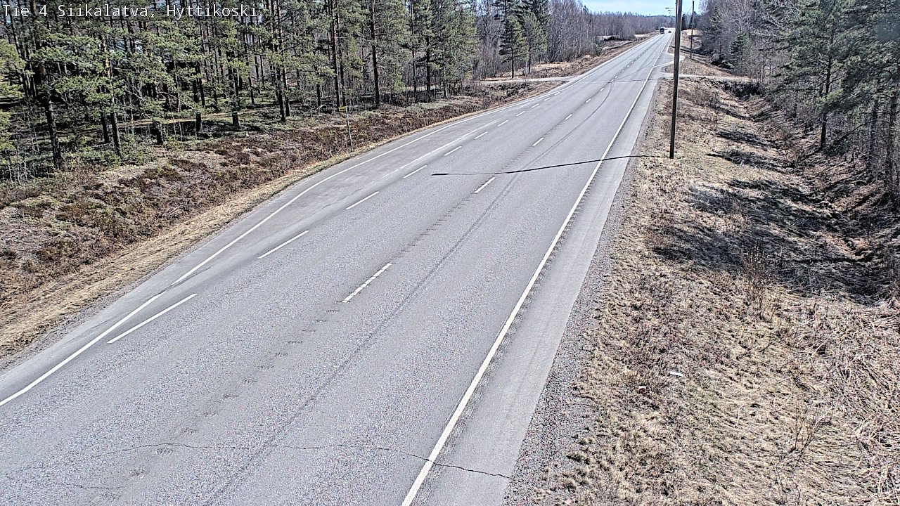 Weather Camera Image Väg 4 Siikalatva, Hyttikoski, Siikalatva, Pohjois-Pohjanmaa